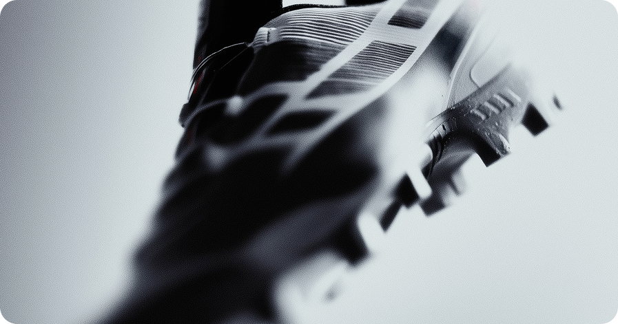 Direction artistique produit — chaussure en mouvement
