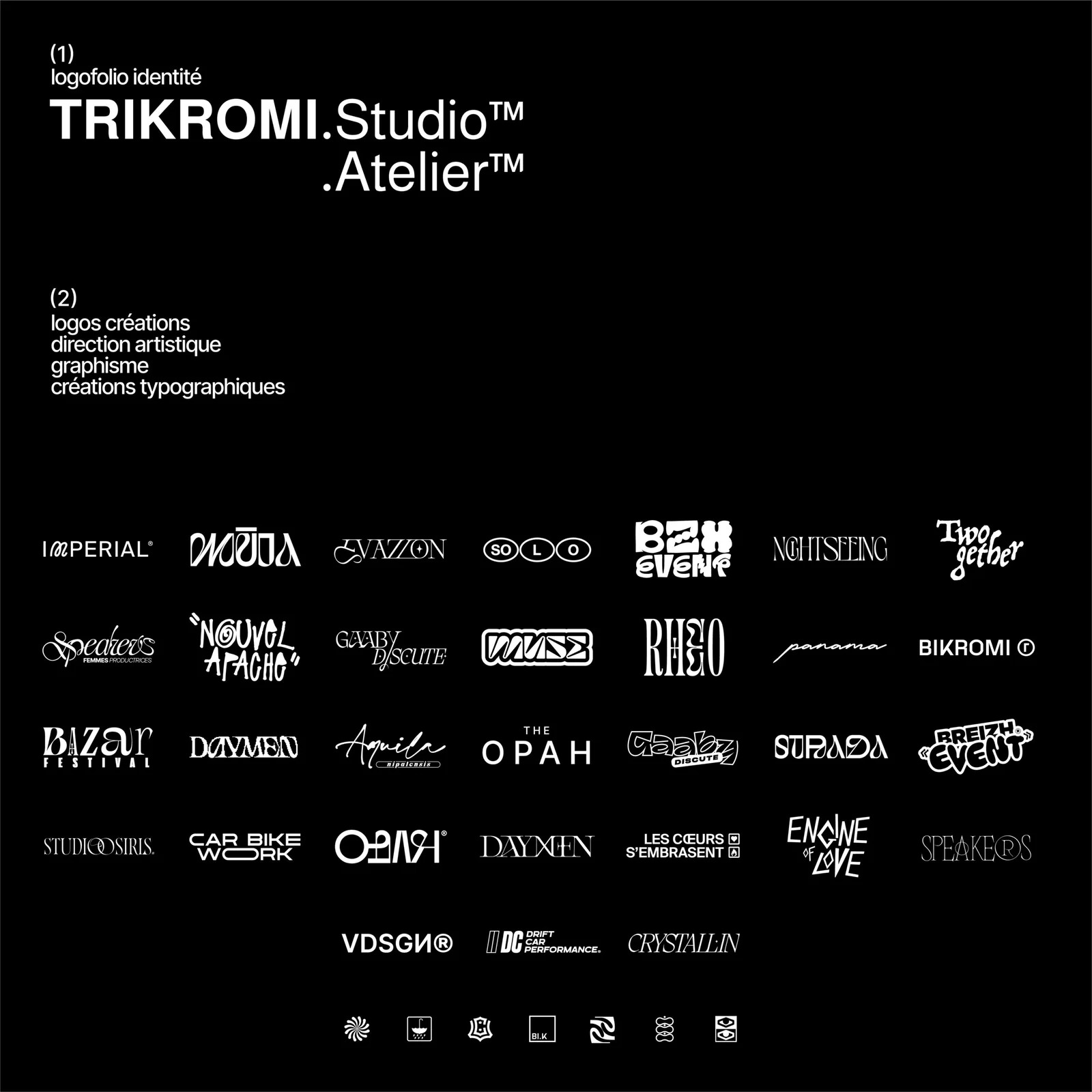 Création graphique — logofolio Trikromi